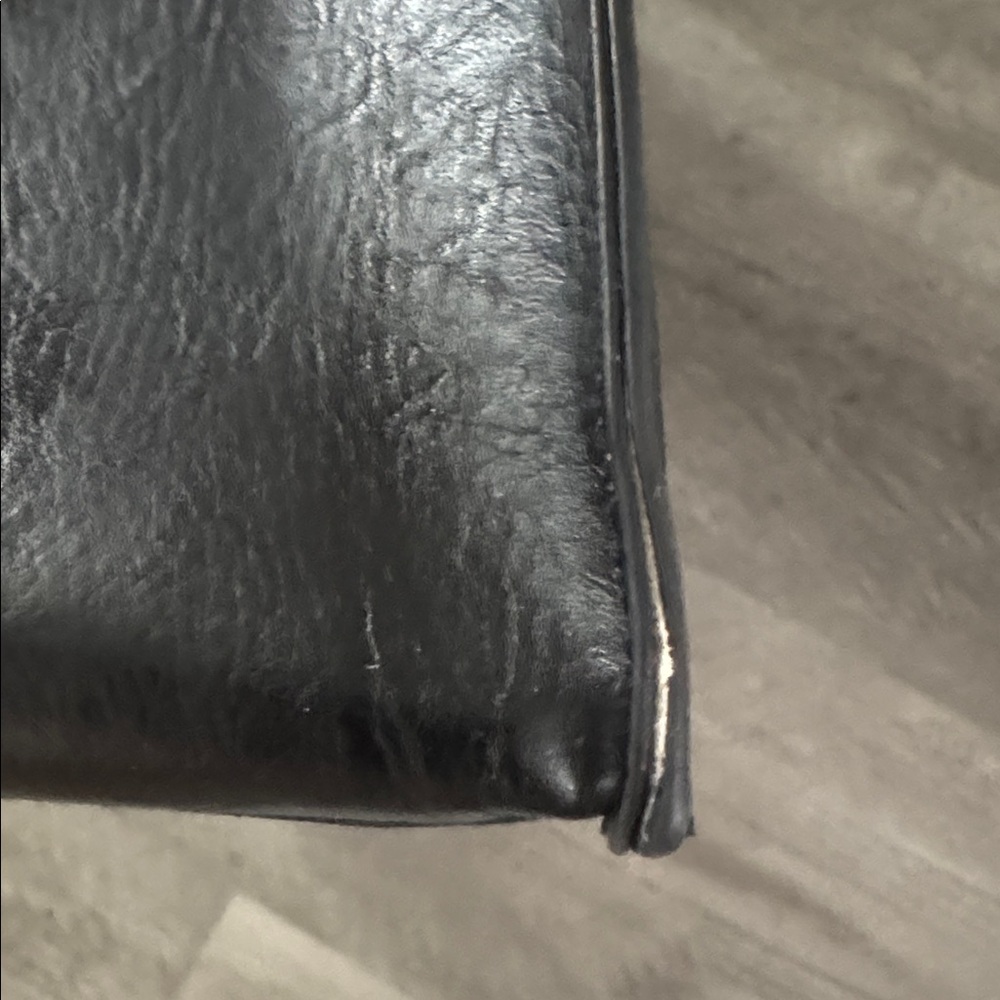 BEIS Vegan Leather Black Structured Work Tote w/Handles & Crossbody Strap - Picture 16 of 16